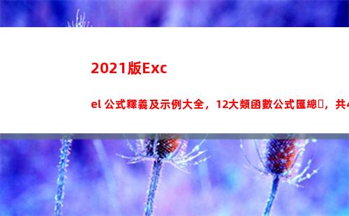 021版Excel